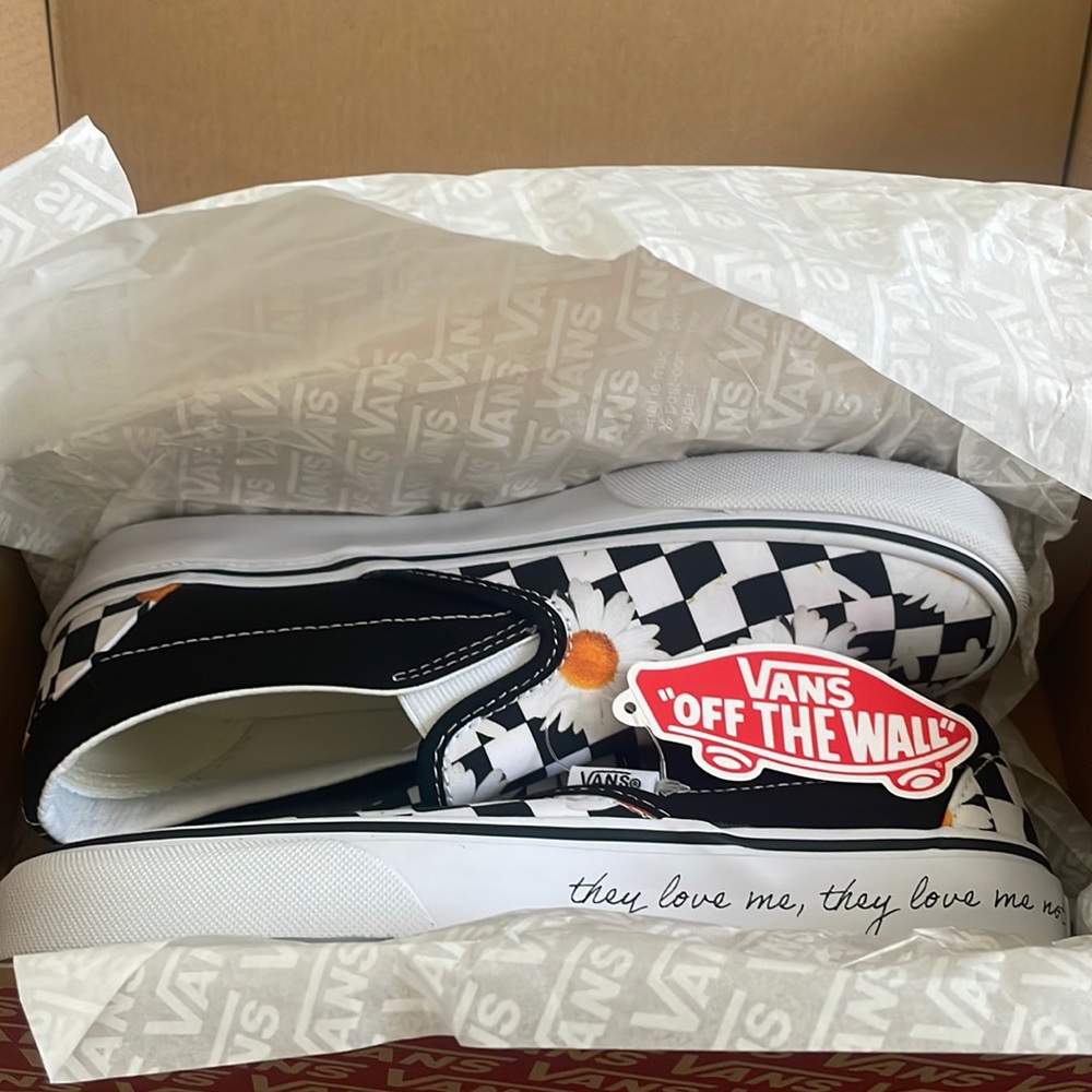 Sunflower Checkered Vans